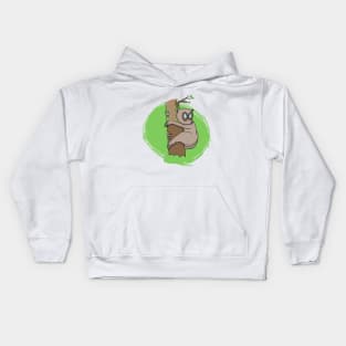 Lory on foliage Kids Hoodie